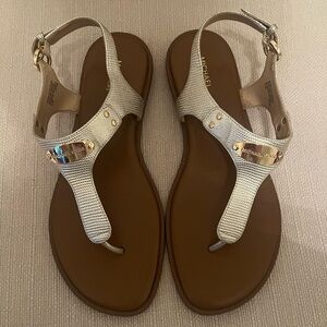 Michael Kors Women's Silver Sandals